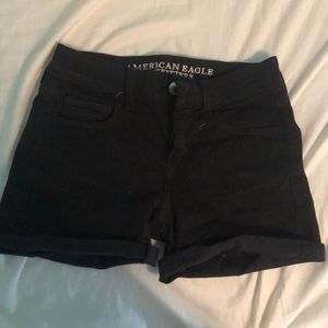 American Eagle Black Jean Shorts